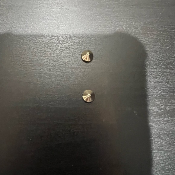 Christian Louboutin gold spikes. - Picture 3 of 3